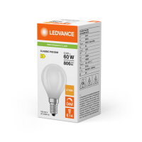 LEDVANCE LED CLASSIC P DIM P 5.9W 827 Frosted E14