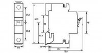 Doepke 09916021 DLS 6I B10-1 10KA Jistič 1pól., B-charakt., 10 A, 10 kA