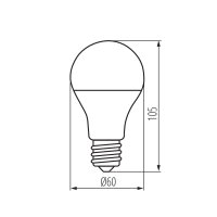 S A60 7W E27 CCT Světelný zdroj LED SMART KANLUX 33640