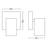 KOSIPO single spot bílá 1xNW 230V PHILIPS 871951443521600