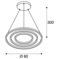 ONE TRIPLE DALI, vnitřní LED závěsné svítidlo černé 3000/4000 K    SLV 1002913