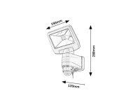 DOJRAN LED 5W IP44 černá RABALUX 77021