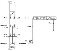 4kanálový analogový vstup DC 10V asymetrický vstup WAGO 750-457/040-000