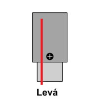 Koncovka Z3F vestavná s přívodem černá levá T-LED 105662