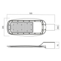 XALLEY STREET FITTING 100W 180-265V AC 3