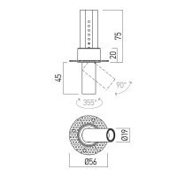 XSKATE REC. TRIM. RETRACTABLE PROJ. 1x3W