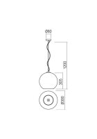 Závěsné svítidlo BOWL SU 1X42W E27 D300 SGS REDO 01-2075