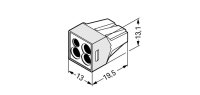 Spojovací krabicová svorka, 4x 0,75-2,5mm2 (CYA) WAGO 773-124