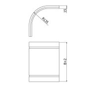 Víko kolena klesajícího LINEAR+ VKKL-1B 150 ''ŽZ'' ARKYS ARB-12800105