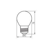 Světelný zdroj XLED G45 E27 4,5W-NW KANLUX 37385