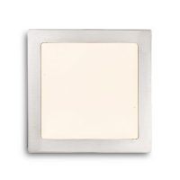 SLENDER SQ 22 přisazená matný nikl 230V LED 18W 3000K RENDL R11285