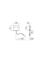 Nástěnné svítidlo MOKA AP LED 9W 3000K SWH REDO 01-3210