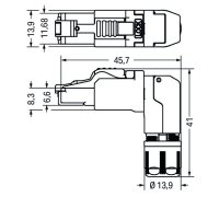 Konektor Ethernet RJ-45 Kat. 6A WAGO 750-979/000-011