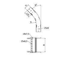 Koleno klesající žebříku POLAR KKP-1B 150/60 ''ŽZ'' ARKYS ARB-22300119