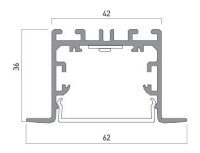 XTRACE RECESSED LIGHT FITTING 29.4W 220-