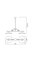 LEA STRUCTURA SU 2X42W E27 AB (TELESCOPI