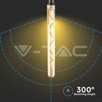 LED žárovka V-TAC 7W T30 E27 Filament Amber 2200K Warm White VT-1895