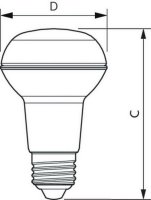 Reflektorová LED žárovka PHILIPS CorePro LEDspot ND R63 3-40W E27 827 36D