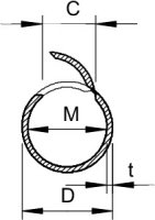 OBO 2954 M32 LGR Sada Quick-PiPE Kanál Quick + příchytka Quick M32 světle šedá