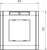 OBO ADR-45 1 RW Rámeček 1násobný s popisovým polem 86x86mm čistě bílá