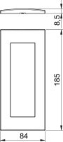 OBO AR45-F3 RW Krycí rámeček Modul 45 3 násobný 84x185mm čistě bílá