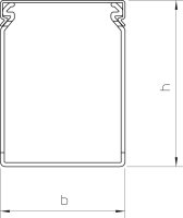 OBO LKV N 75050 Propojovací kanál LKV N 75x50x2000 kamenná šeď