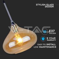 Závěsné svítidlo NBB Modern Amber 2200K Glass Sleek Transparent d 280mm VT-7281