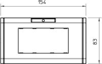 OBO ADR-45 2 RW Rámeček 2násobný s popisovým polem 170x86mm čistě bílá