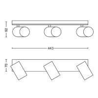 KOSIPO bar/tube bílá 3xNW 230V PHILIPS 871951443525400