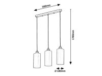 Panthea E27 3x 40W IP20 zlato RABALUX 4480