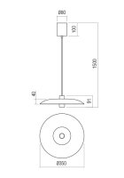 Závěsné svítidlo LARS SU LED 1x5W +1x6W 3000K WH REDO 01-2736