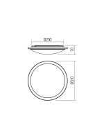 Stropní svítidlo FIZZ PL LED 17.5W IP44 4000K REDO 01-2723