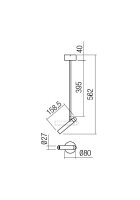 Bodové svítidlo FERRO PR LED 4.2W 3000K IP20 BK REDO 01-3458