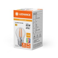 LEDVANCE LED CLASSIC P DIM CRI97 S 4.2W 927 Clear E27