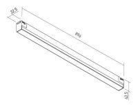 XCLICK M LINEAR DALI  LIGHT FITTING 57,6