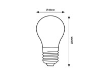 Filament SMART WiFi LED bulb, transparen