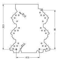 Deska s děrováním v rastru Připojovací úrovně 3-3 WAGO 2857-193/3140-000