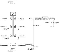 2kanálový analogový výstup DC 0-10 V/ą10 V 16 bitů světle šedá WAGO 750-562