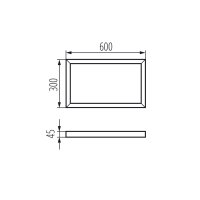 ADTR 3060 B Rámeček pro LED panel (v balení 2ks) KANLUX 29842