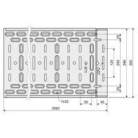 Kabelový žlab 60x300x0,75 žárový zinek (Jupiter) KOPOS KZI 60X300X0.75_F