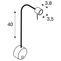 DIO FLEX PLATE QPAR51 WL vnitřní nástěnné nástavbové svítidlo bílá SLV 1002607