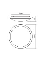 Stropní svítidlo FIZZ PL LED 35W IP44 4000K REDO 01-2724