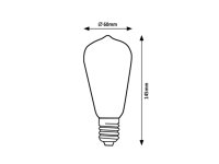 Fil. LED, E27 ST64, 4W, 640lm, 4000K RABALUX 79028