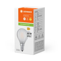 LEDVANCE LED CLASSIC P P 4W 827 Frosted E14
