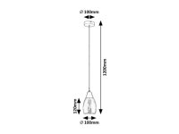 ILMARI E27 1x 15W IP20 černá RABALUX 72181