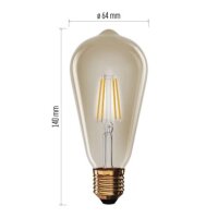 LED žárovka Vintage ST64 E27 4,5 W (40 W) 420 lm teplá bílá EMOS Z57032