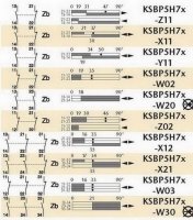 Koncový spínač plastový, ovládaný sklolaminátovou tyčkou (průměr 6), šířka 40mm