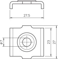 OBO GKB 34 A2 Svorka pro mřížový žlab Nerez ocel materiál 1.4307 A2 1.4301