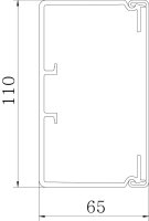 OBO AXM 11065 blc Parapetní kanál AXIS Maxi 65x110x2000 čistě bílá