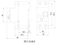 Proudový chránič EFI-2 A G/KV 25/0,03 10kA 30mA ETI 002062727